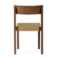 Audo Mauro Dining Chair Paper Cord Seat in Dark Stained Oak — packshot, detail
