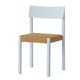 Audo Mauro Dining Chair Paper Cord Seat in Linen Blue — packshot