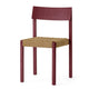 Audo Mauro Dining Chair Paper Cord Seat in French Red — packshot