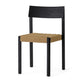 Audo Mauro Dining Chair Paper Cord Seat in Black Oak — packshot
