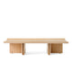 Audo Conrad Lounge Table in Natural Oak — packshot, detail