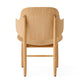 Audo The Penguin Wooden Lounge Chair in Natural Oak — packshot, detail