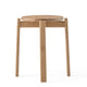 Audo Passage Stool in Natural Oak — packshot, detail