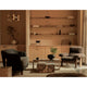 Audo Collector Chandelier 5 — lifestyle, with Constance Sofa, Plinth Low, Brasilia Lounge Chair, Surround Vase, Kubus Bowl