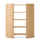 Audo Crescent Shelving H173 in lacquered oak — packshot, detail