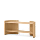 Audo Crescent Shelving H60 in lacquered oak — packshot