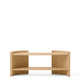 Audo Crescent Shelving H60 in lacquered oak — packshot, detail