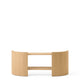 Audo Crescent Shelving H60 in lacquered oak — packshot, detail
