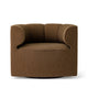 Audo Eave Seamline Lounge Chair in Logan Nutmeg — packshot, detail