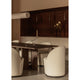 Audo Hashira Linear Pendant Light — lifestyle, with Audo Tearoom Side Chair, Audo Androgyne Dining Table, and Audo Interconnect