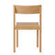 Audo Mauro Dining Chair Wood Veneer Seat in Natural Oak — packshot, detail