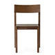 Audo Mauro Dining Chair Wood Veneer Seat in Dark Stained Oak — packshot, detail