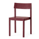 Audo Mauro Dining Chair Wood Veneer Seat in French Red — packshot