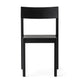 Audo Mauro Dining Chair Wood Veneer Seat in Black Oak — packshot, detail