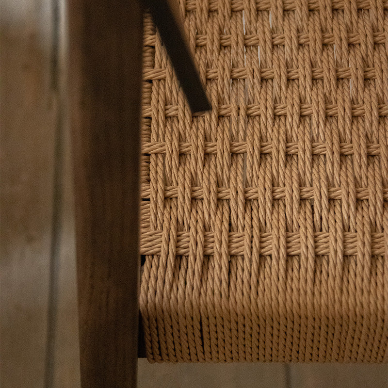 Audo Mauro Dining Chair Paper Cord Seat — lifestyle, detail