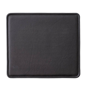 Audo Mauro Dining Chair Seat Cushion in Madras Black — packshot