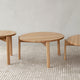 Audo Passage Lounge Table in Natural Oak — lifestyle, with Audo Houkime Rug