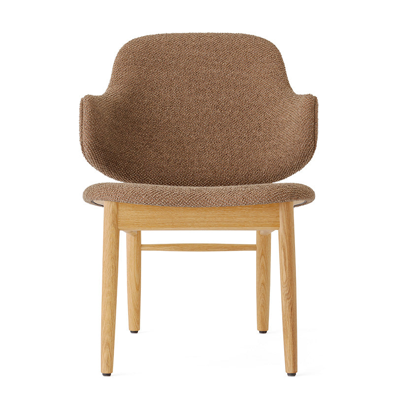 Audo The Penguin Wooden Lounge Chair Upholstered in Logan, Natural Oak — packshot, detail