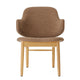 Audo The Penguin Wooden Lounge Chair Upholstered in Logan, Natural Oak — packshot, detail