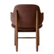 Audo The Penguin Wooden Lounge Chair Upholstered in Aida Brown, Red Stained Oak — packshot, detail