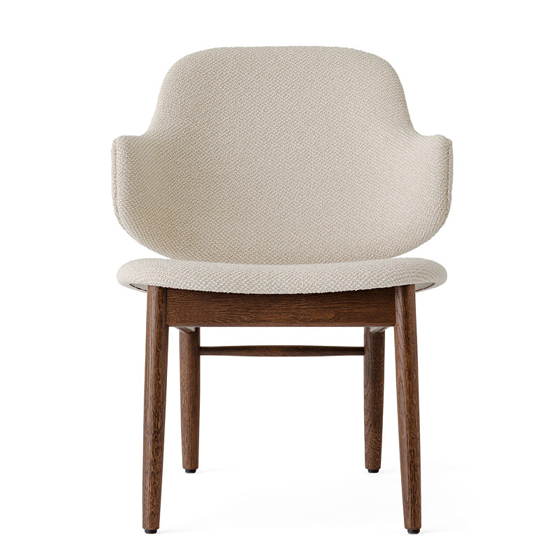 Audo The Penguin Wooden Lounge Chair Upholstered in Logan, Red Stained Oak — packshot, detail