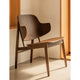 Audo The Penguin Wooden Lounge Chair in Red Stained Oak — lifestyle