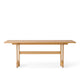 Audo Puffin Dining Table Rectangular 200cm in Oak Veneer — packshot, detail
