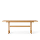 Audo Puffin Dining Table Rectangular 200cm in Solid Oak — packshot, detail