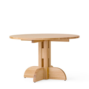 Audo Puffin Dining Table Round D120cm in Solid Oak — packshot