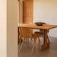 Audo Puffin Dining Table Rectangular 200cm — lifestyle, with Ready Dining Chair and Rond Bowl