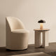 Audo Reverse Portable Table Lamp — lifestyle, with Tearoom Club Chair Swivel and Androgyne Side Table