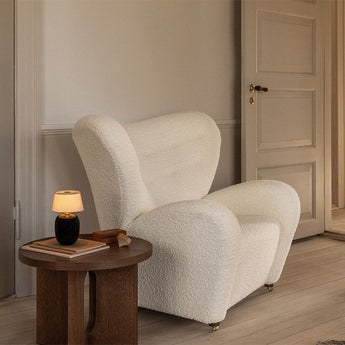 Audo The Tired Man Lounge Chair Dark Stained Oak