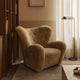 Audo Wing Floor Lamp with The Tired Man Lounge Chair, Duomo Rug and Plinth Low — lifestyle