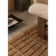 Audo Tile Rug with Brasilia Lounge Chair, Releve Platter and Plinth Tall — lifestyle