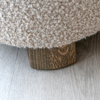 Audo The Tired Man Lounge Chair & Ottoman Dark Stained Oak - Display