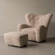 Audo The Tired Man Lounge Chair and Ottoman - lifestyle view