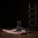 Audo Wine Breather Carafe Deluxe in Clear/Steel — lifestyle