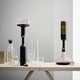 Audo Wine Breather Carafe Deluxe in Clear/Steel — lifestyle
