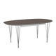Fritz Hansen Superellipse Extendable Dining Table B620 in Fenix Laminate Grey — packshot