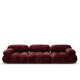 B&B Italia Camaleonda Sofa Exclusive Edition Composition 01 in Bordeaux — packshot