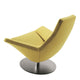 B&B Italia Metropolitan Swivel Lounge Chair ME100 — disc base, rear view