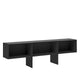 B&B Italia Tetrami TET66 open compartment storage unit in brushed black ash by Naoto Fukasawa , view 01
