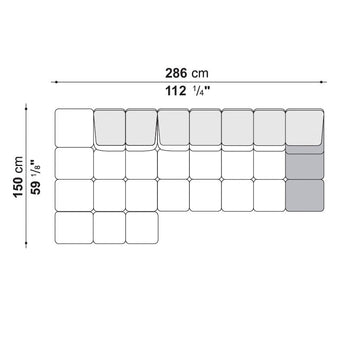 B&B Italia Tufty-Time Modular Sofa Composition B