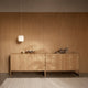 Carl Hansen EK61 Opal Pendant Light 160mm — lifestyle, with BM0057 Sideboard