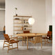 Carl Hansen MT221 Tulip Pendant 360mm with BM0121, BM1106, PK1 and BM0253 chairs — lifestyle, lit