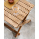 Carl Hansen BM5868 Outdoor Side Table in Teak — lifestyle, detail
