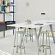 HAY Apex Desk Lamp — studio, with Boa High Table and Revolver Bar Stool