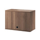 String System Cabinet Flip Door in Walnut (Clear Lacquer) W58cm — packshot