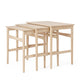 Carl Hansen CH004 Nesting Tables in Oak Soap — packshot