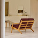 arl Hansen CH292 2 Seater Sofa in Oak Oil, Vidar 0693 — lifestyle, with CH008